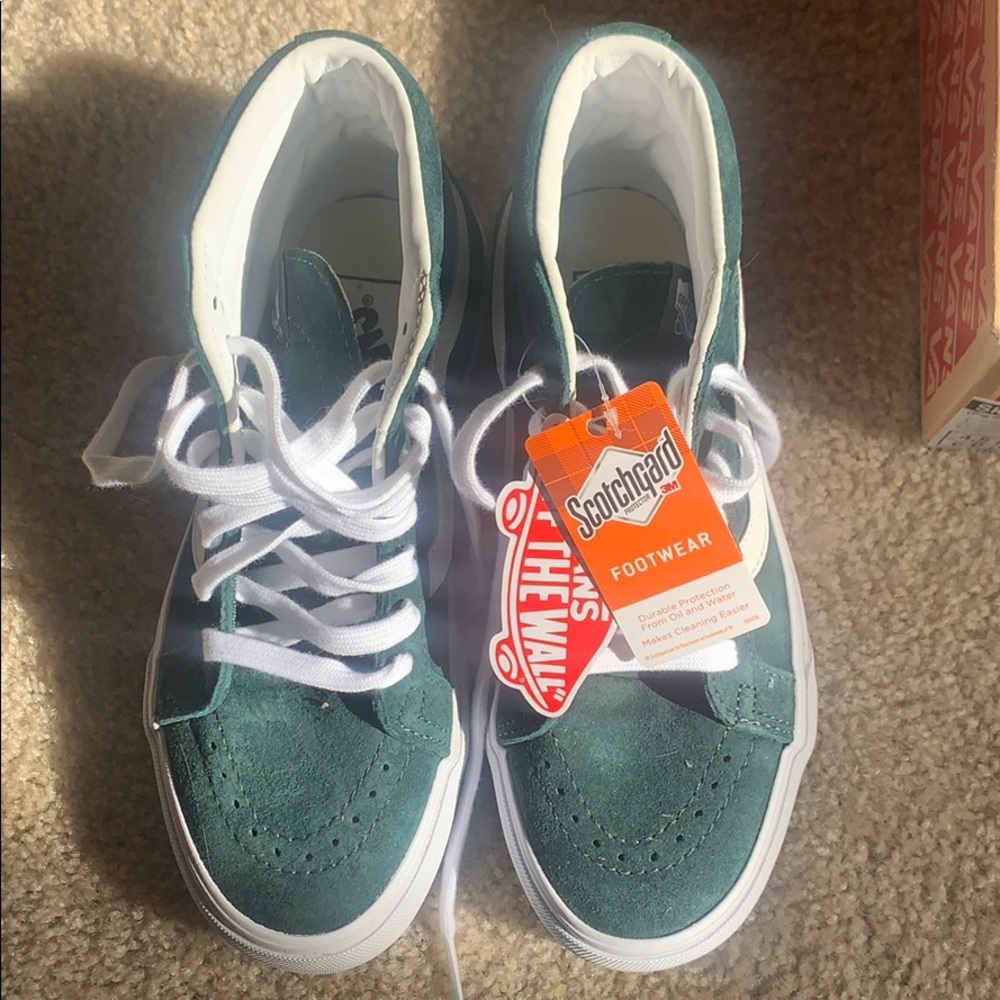 Sk8-Hi Reissue Green Suede Vans